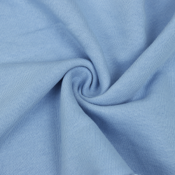 Ткань Футер 3-х нитка, Петля, цвет Светло-Голубой (на отрез)  в Брянске