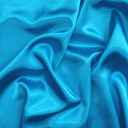 *Ткань Атлас-сатин, цвет Голубой (на отрез)  в Брянске