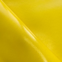 Тентовый материал ПВХ 600 гр/м2 плотная, Жёлтый (Ширина 150см), на отрез  в Брянске, 600 г/м2, 1029 руб