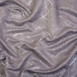 Ткань Блэкаут для штор светозатемняющая 75% &quot;Ледовое тиснение цвет Серый&quot; (на отрез)  в Брянске