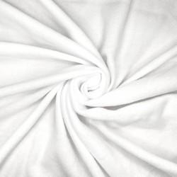 Флис Односторонний 130 гр/м2, цвет Белый (на отрез)  в Брянске
