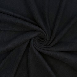 Ткань Флис Односторонний 130 гр/м2, цвет Черный (на отрез)  в Брянске