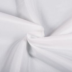 Ткань подкладочная Таффета 190Т, цвет Белый (на отрез)  в Брянске