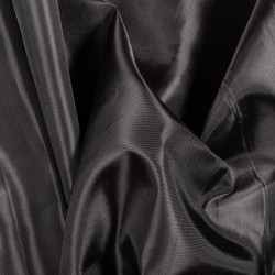 Ткань подкладочная Таффета 190Т, цвет Черный (на отрез)  в Брянске