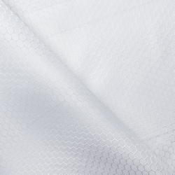 Ткань Оксфорд 300D PU Рип-Стоп СОТЫ, цвет Белый (на отрез)  в Брянске