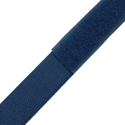 Контактная лента 25мм цвет Синий (велькро-липучка, на отрез)  в Брянске