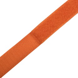Контактная лента 25мм цвет Оранжевый (велькро-липучка, на отрез)  в Брянске