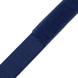 Контактная лента 25мм цвет Тёмно-Синий (Велькро-липучка), на отрез  в Брянске