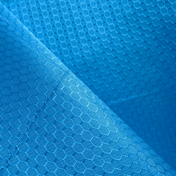 Ткань Оксфорд 300D PU Рип-Стоп СОТЫ, цвет Голубой (на отрез)  в Брянске