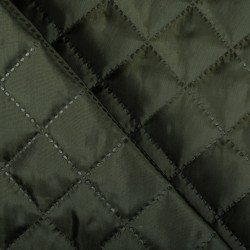 Стеганая подкладочная ткань с синтепоном (100гр/м2), цвет Хаки (на отрез)  в Брянске